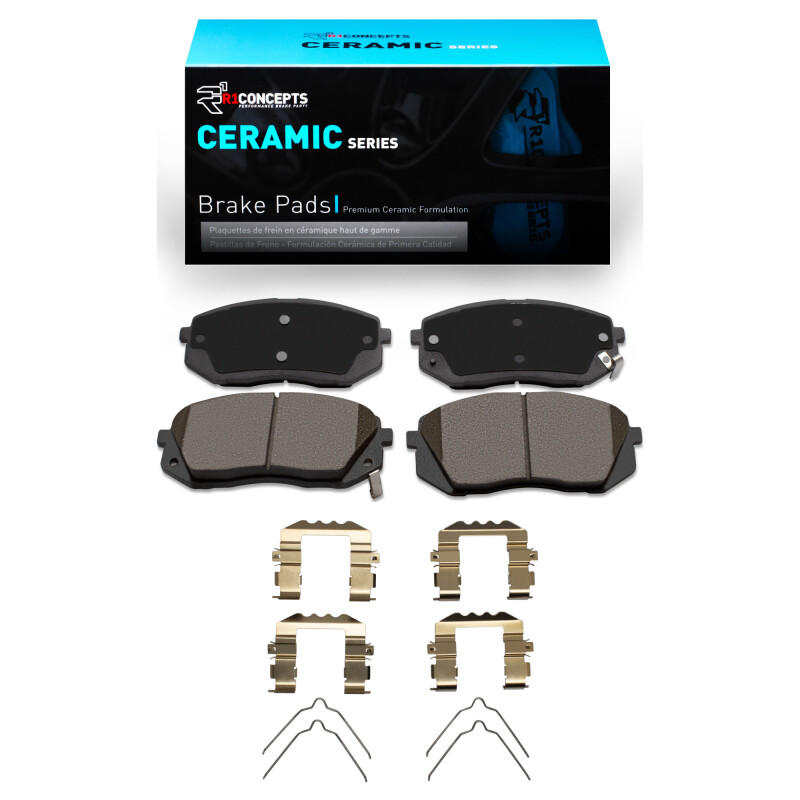 Hyundai Sonata Brake Pads - Front - R1 Concepts - Ceramic - 2015